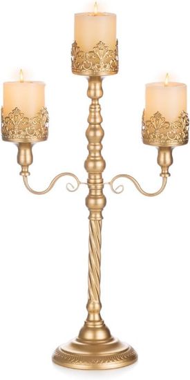 Bougeoir chandelier 3 bras en aluminium DEC4063169