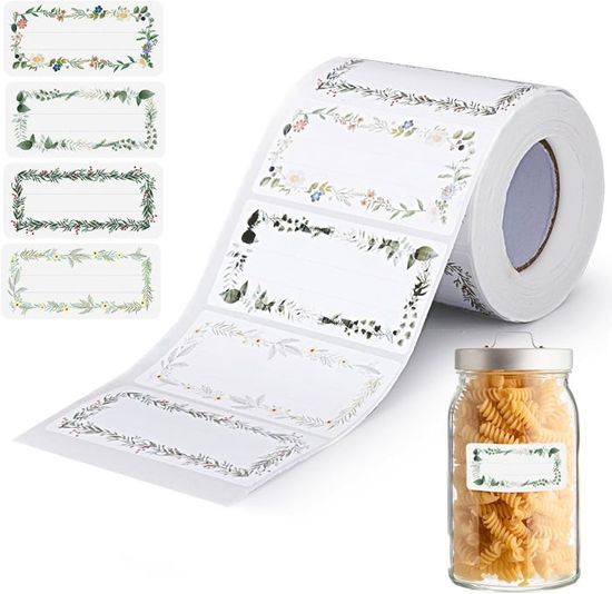500 étiquettes Autocollantes Pour Pots De Confiture Et Bocaux - Motifs Fruits, Imperméables
