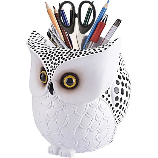 Porte-Lunettes En Bois Sculpté Forme Hibou - Décoration Bureau Ou Maison - Cadeau Original Pour Homme, Femme, Enfants - Fait Main - 14