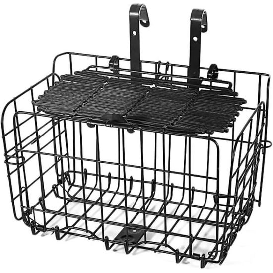 Panier Arrière Pliable Métal Panier Vélo Pliable Pour Porte-bagages - 31, 5x22,5x20,5 Cm - Idéal Courses Et Balades Panier Porte Bagages