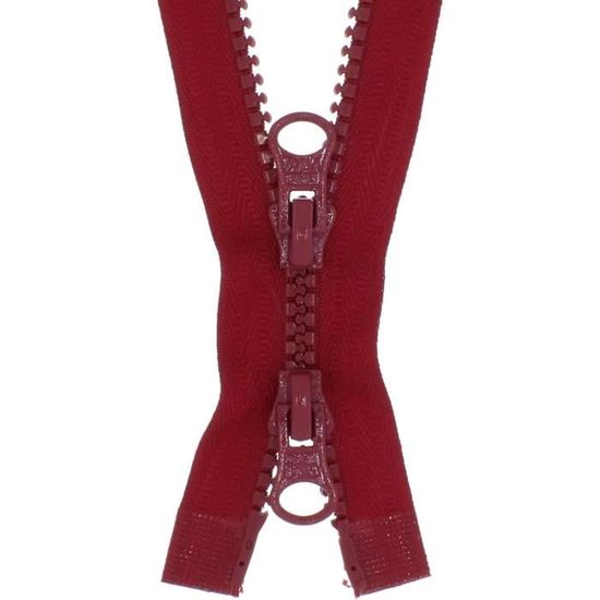 Fermeture Éclair Double Curseur NOIR Ou BLEU MARINE Ou KAKI Au Choix