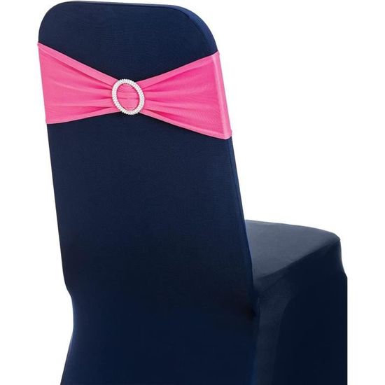 Rubans De Chaise En élasthanne Thenevred – Lot De 30 – Noir – Pour Mariage, Anniversaire, événement – Adaptables 35-50 Cm