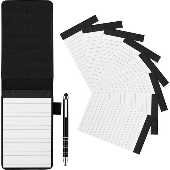 JSGHGDF Support De Bloc-notes En Cuir Pour Cartes De Nom, Distributeur De Notes Adhésives Pour étui Avec Couvercle Pour Bureau, école, Support En