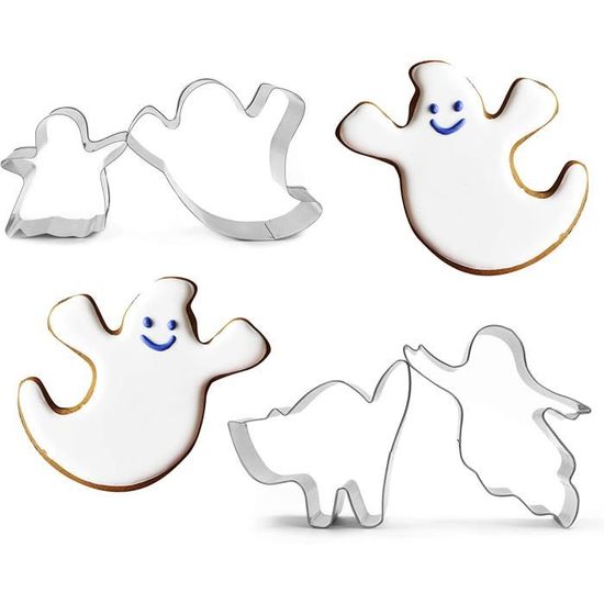 Un Ensemble D'éléments D'Halloween Chapeau Fantôme Un Balai Un Chat