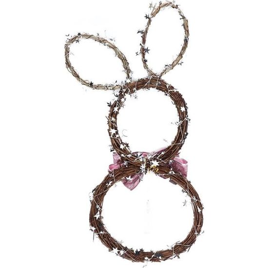 Couronne Pâques Nid et Oiseau à Suspendre