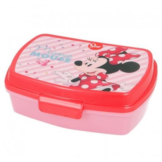 Boîte à Goûter Miraculous Ladybug - Taille Unique Rouge - Plastique Sans BPA - Double Fermeture - 185x128x65 Mm