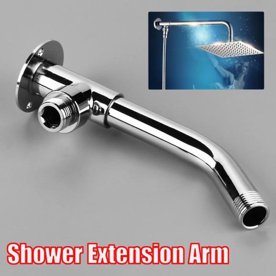 Bras Extension Douche - Acier Inoxydable Chromé - Pour Pommeau Douche - Réglable - Maison, Hôtel