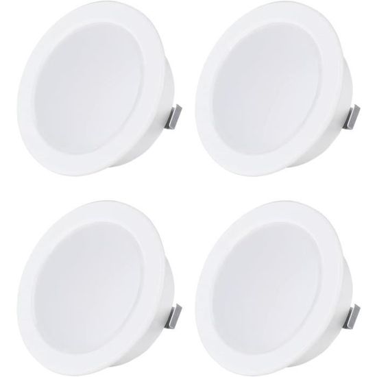 Spot LED Encastrable 12V, 6x 3W Plafonnier Encastré 3000K Blanc Chaud 84Ra, IP44 Éclairage