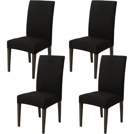 Housses De Siège De Chaise Extensibles - Lot De 1, Polyester/élasthanne, Lavable, 50x50 Cm (couleurs Variées) - Pour Salle à Manger, Bureau, Banquet - 2