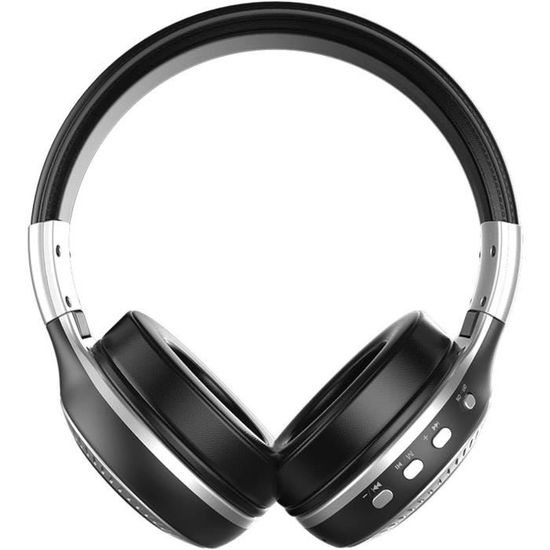 Casque Avec Radio Intégrée CASQUE AUDIO AVEC RADIO FM UMUTOO - Rechargeable, Pliable, Over-Ear, Autonomie 20h Casque Radio