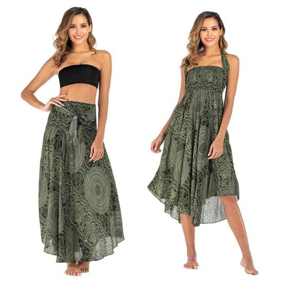 Robe Kimono De Plage Femme - Tunique Longue Fluide - Cache-Maillot Léger - Grande Taille - Style Bohème