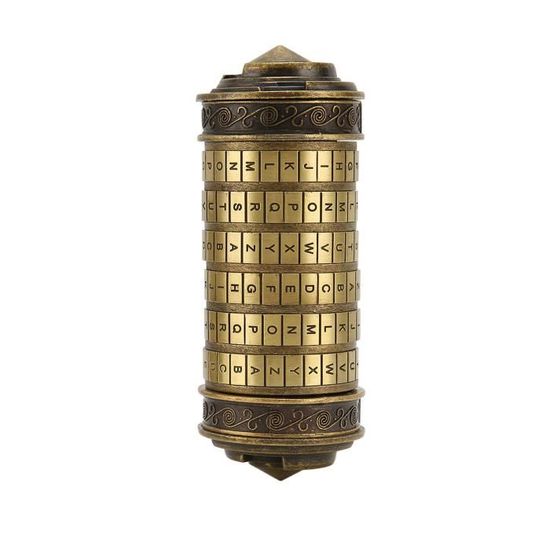 Leonardo da Vinci code toys Metal Cryptex locks we... - Vicedeal