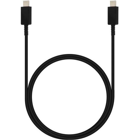 Câble USB-C Vers USB-C 2 Mètres 100W - Charge Rapide Et Synchro Pour Galaxy S21 Et Autres Appareils