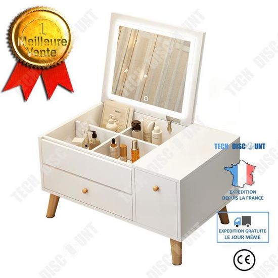 Housse De Miroir En Dentelle Blanche - Protection Anti-poussière Pour Coiffeuse, Miroir Rond Ou Carré - Style Européen