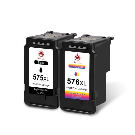 Cartouches D'encre Compatibles Canon PG575 + CL576XL - Pack 2, Multicolore - Marque NOPAN-INK