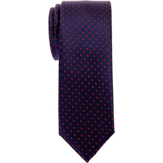 Fine Cravate De Coton Tweed Pour Hommes 6 Cm[642] Motif De Chevrons