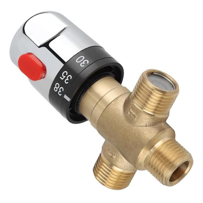 Vanne de tuyauterie thermostatique laiton température constante mitigeur thermostat d’eau contrôle -OHL