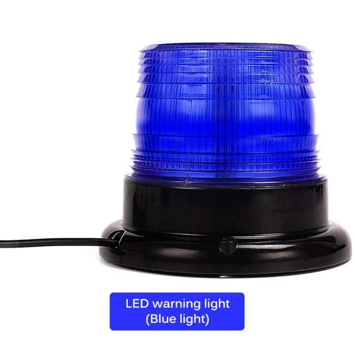 Feux d'avertissement LED de voiture bleue, feux clignotants, feux d'avertissement d'urgence étanches pour remorques de voiture