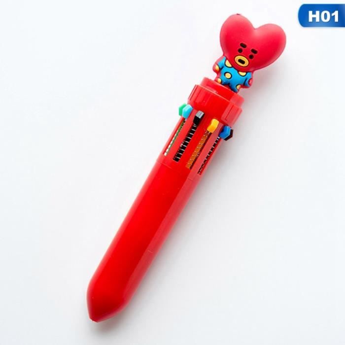 1 Pc Kpop BTS Bangtan Garçons Kawaii Couleur Stylos À Bille Stylo À Bille Pour Enfants Cadeau 0.7 Mm Stylo À Bille H01