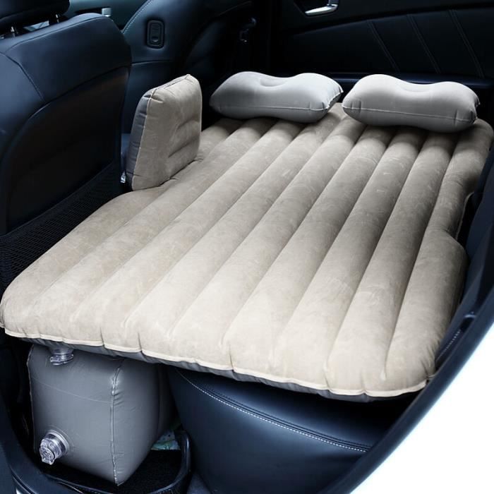 Voiture Voyage Matelas Gonflable Air Lit Seat Camping Universal SUV Retour Couch - GRIS CLAIR
