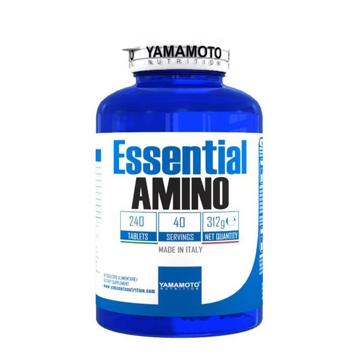 YAMAMOTO NUTRITION Essential AMINO 240 comprimé, nutrition sportive, complément alimentaire