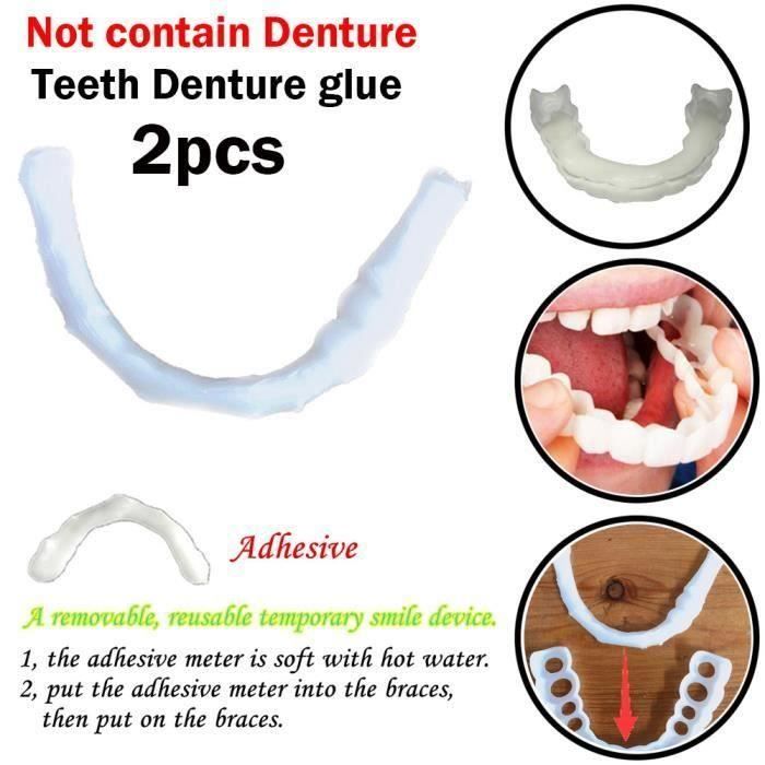 2pc dentifrice de dents de dentifrice provisoire ajustement de sourire colle_Beauty * 3093