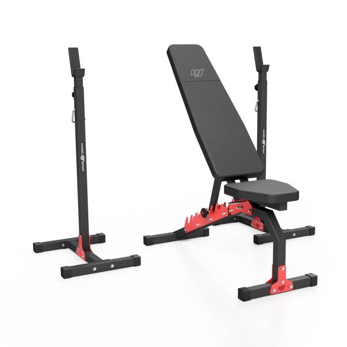 Marbo Sport Set MH7 2.0 | Banc de musculation MH-L114 2.0 réglable des deux côtés + support de poids réglable en hauteur MH-S201