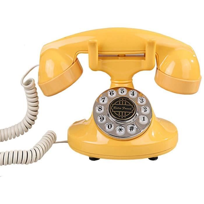 TELEPHONE FIXE eacuteleacutephone Fixe Teacuteleacutephone Vintage Classique Style Reacutetro Nostalgique Style Mignon de Style 780