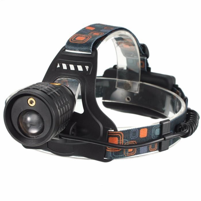 Aucun chargeur de batterie - Lumière de pêche ultraviolette multifonctionnelle cree lampe frontale led uv zoo
