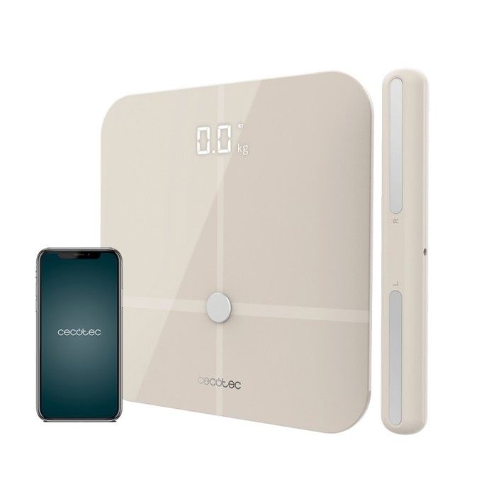 Cecotec Pèse-personne intelligent avec un grand écran, Surface Precision 10600 Smart Healthy Pro Beige, Connectivité