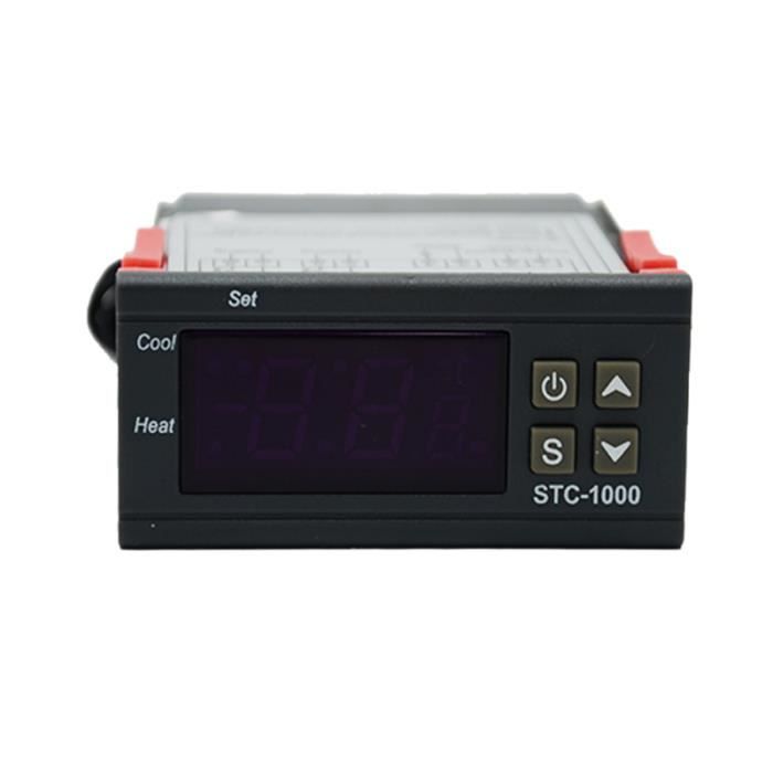 Mini régulateur de température Digital STC-1000 thermostat avec capteur SOUS MEUBLE - PIED POUR AQUARIUM - TERRARIUM - VIVARIUM