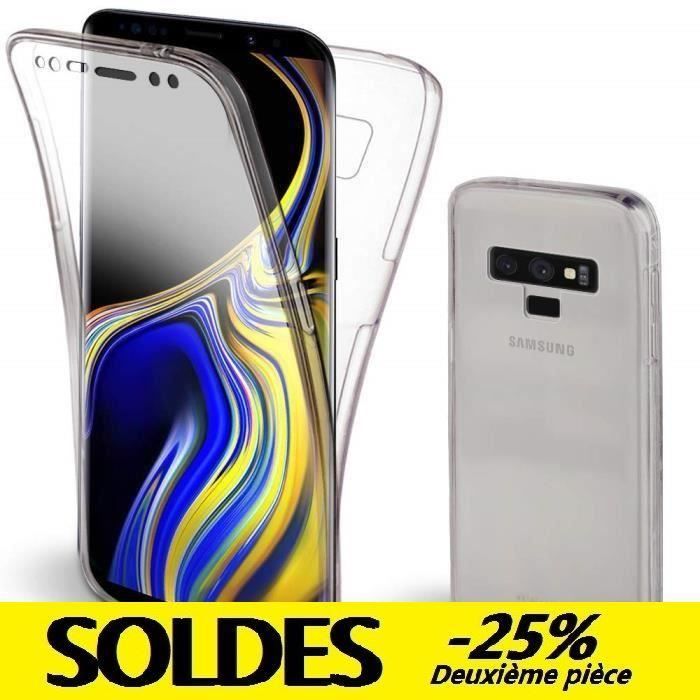 Coque Intégrale pour Samsung Note 9 - Galaxy Note9 Transparente Silicone Antichoc - 360 Degres Protection Avant et Arriére