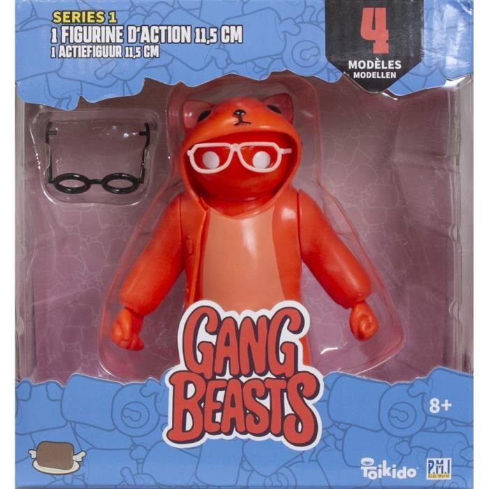 Gang Beasts® - 1 Figurine Articulée de 11,5 cm - Lot #1 - Figurines de Collection - Jeux Vidéos - Lansay