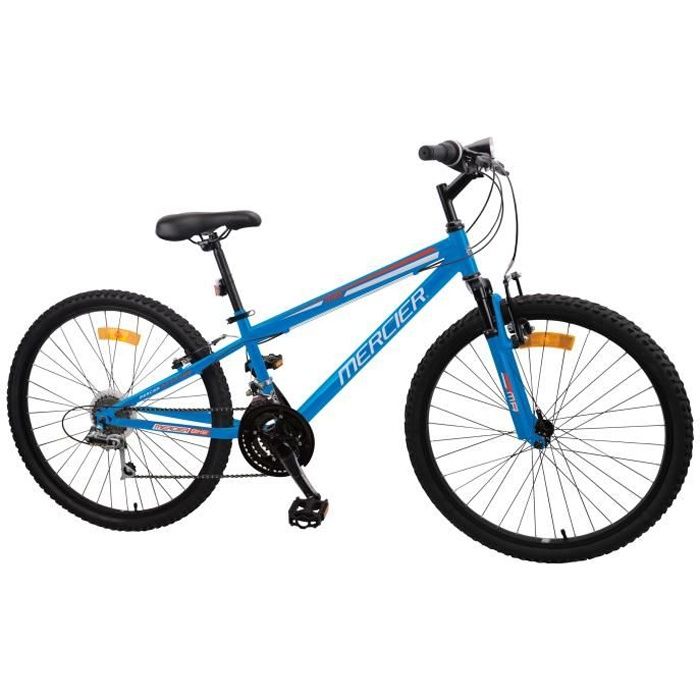 VTT 26'' MERCIER fourche télescopique - 18 vitesses - cadre mixte - bleu