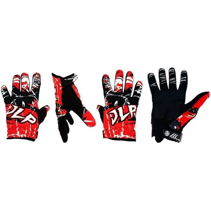 GANTS MOTO CROSS QUAD VTT BMX ENFANT ROUGE JLP RACING