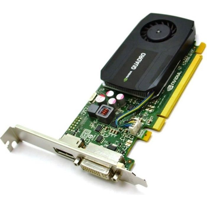 Carte HP NVIDIA Quadro K600 700102-001 713379-001 1Go PCI-e DVI DisplayPort
