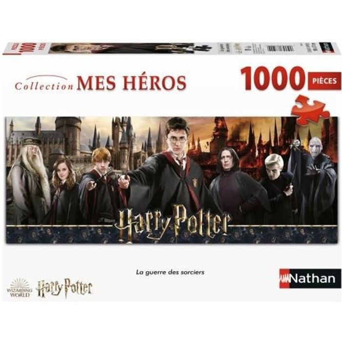 HARRY POTTER Puzzle 1000 pièces - La guerre des sorciers - Nathan - Puzzle Adultes - Dès 12 ans