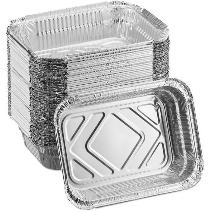 Barquettes aluminium en lot de 50 - 10043364-0