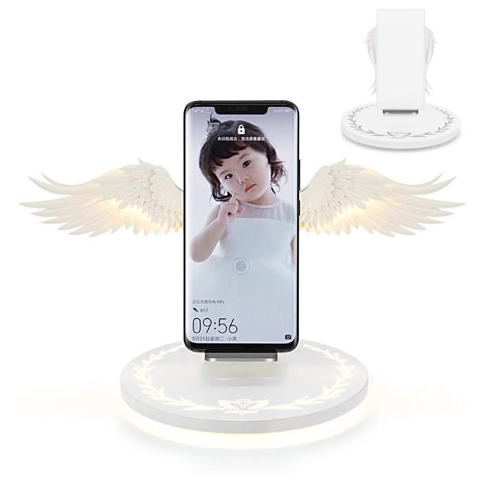 Angel Wings Support de chargeur sans fil Dock QI Support de chargement sans fil à chargement rapide - STYLE A
