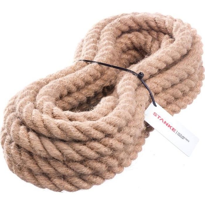 SEILWERK STANKE 25m Corde de jute - naturelle - décoration - bricolage - diamètre 8mm