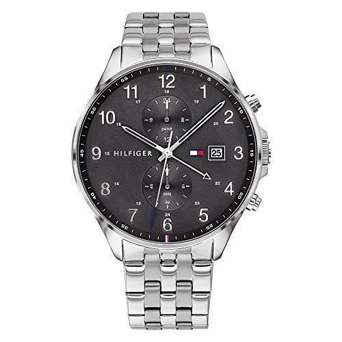 Tommy Hilfiger Mens Multi Cadrans Quartz Montre avec Bracelet en Acier Inoxydable 1791707