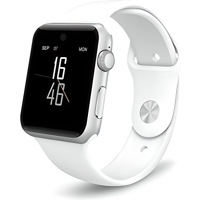 Montre Connectée Smartphone Android, Apple iOS et Windows Bluetooth 4.0 Montre Intelligente avec Support Carte SIM Carte SD et