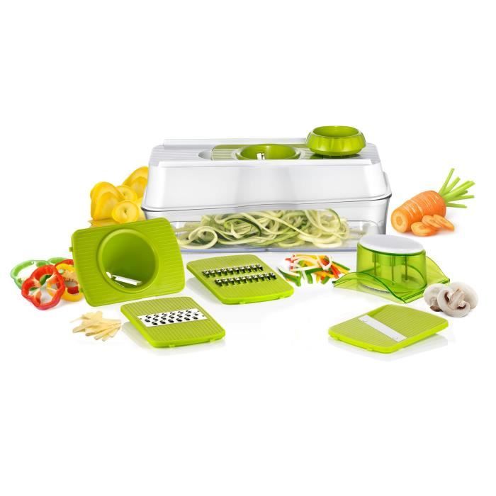 YOKO DESIGN 1464 Mandoline 5 en 1 en plastique - Multifonctions