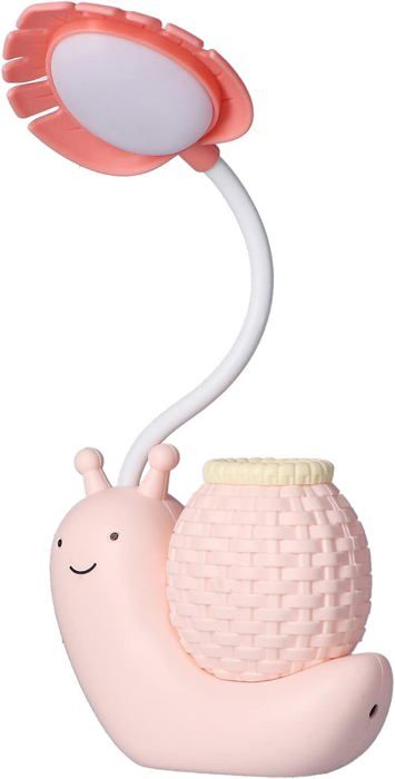 Lampe de bureau - AUCUNE - Escargot (animal) - Porte-stylo intégré - Rechargeable USB - Col de cygne LED