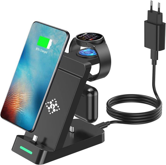 Chargeur 3 En 1 Secteur USB Data Vert Pour Alcatel S20 - KARYLAX, Neuf