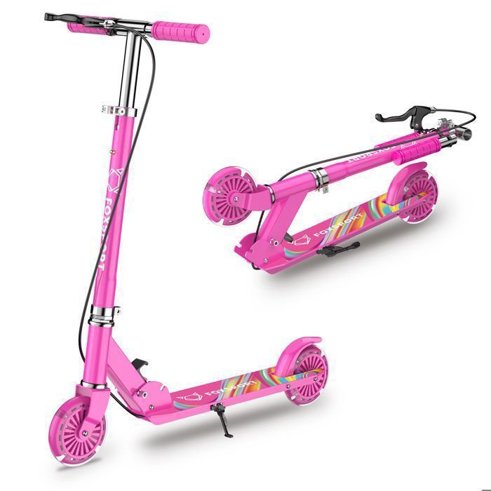 TROTTINETTE pour enfants 2 roues 3 roues réglables en hauteur 205 mm Big Wheel Avec sangle de