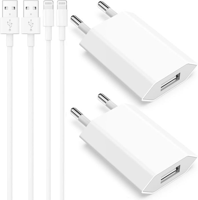 Chargeur Rapide USB C 20W, Certifié MFi Chargeur IPhone Et Câble De Charge IPhone, Adaptateur PD 3.0 Et Câble USB C Vers Lightning 1M Pour IPhone 14/14 Pro/14 Pro Max/14 Plus/13/12/11/XS/iPad