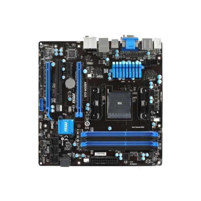 Carte mère MSI A88XM-E45 AMD A88X Socket FM2/FM2+ 4xDDR3 SDRAM 64 Go Micro ATX - Msi