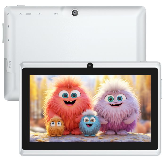 Tablette portable 7 pouces pour tablette Allwinner A33 512 Mo + 8 Go pour Android 4.4 Quad Core Q88 Blanc #A