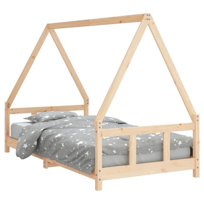 Lit Cabane denfant - MOOD - CHILL81899 - Bois de pin massif - 90x190 cm - Charge 280 kg